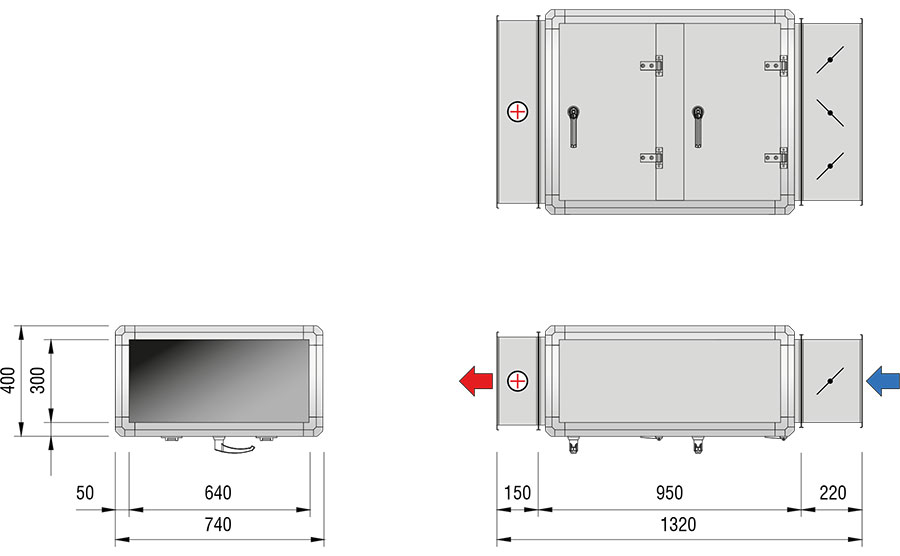 Tilluftsaggregat VVU 500V