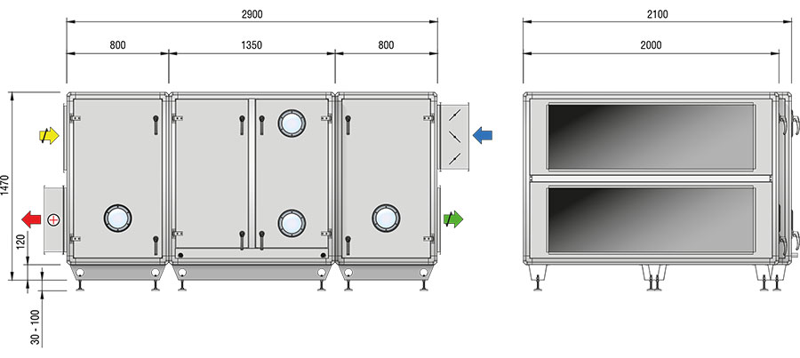 Ritning Flexline-1600