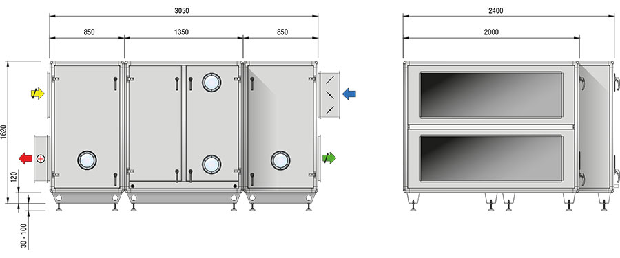 Ritning Flexline-2100